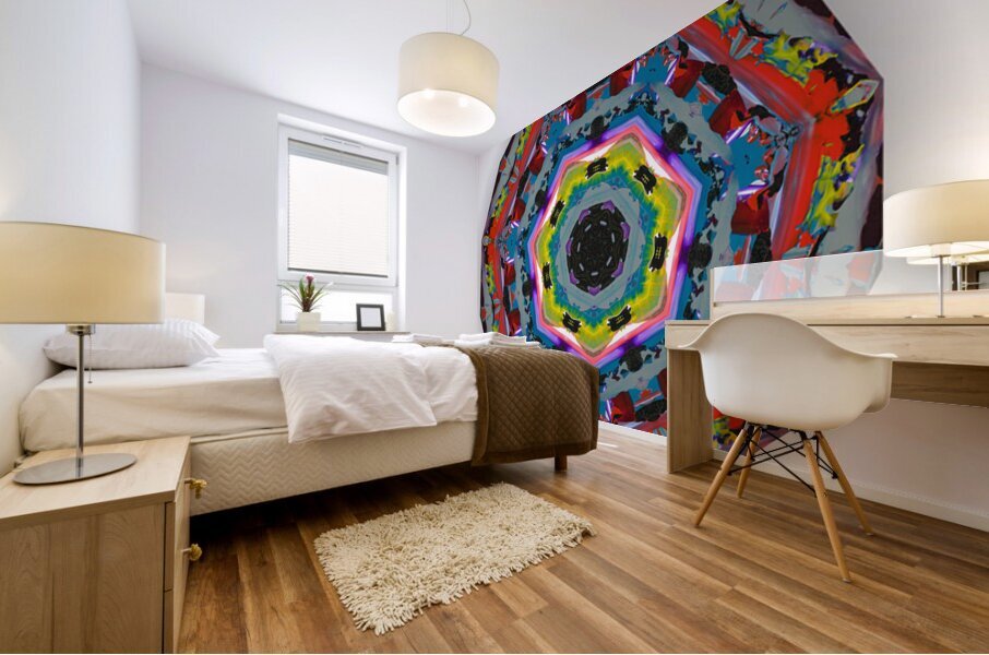 Kaleido9 Mural print