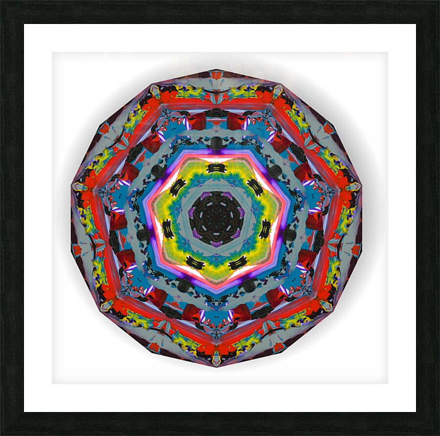 Kaleido9 Picture Frame print