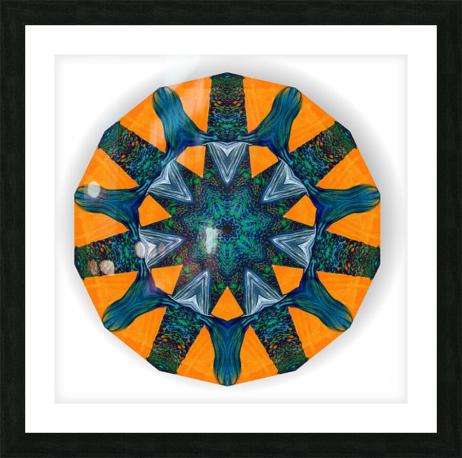 Kaleido12 Picture Frame print