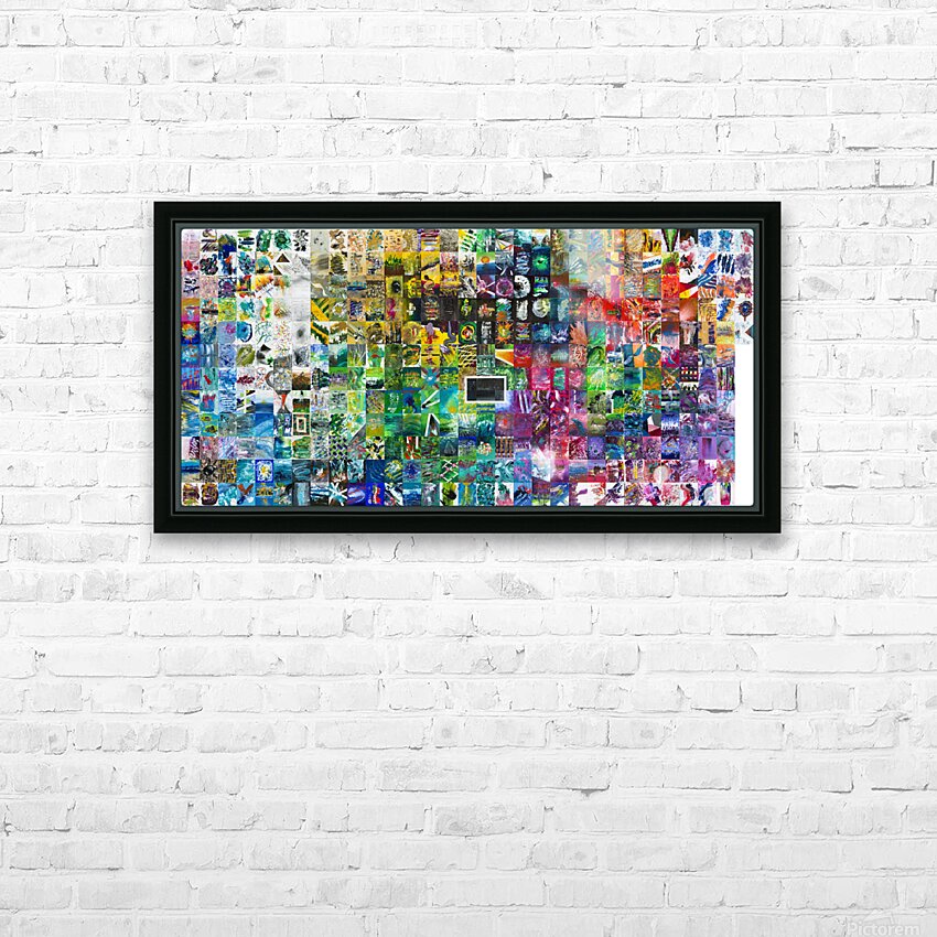 The Mosaic HD Sublimation Metal print with Decorating Float Frame (BOX)